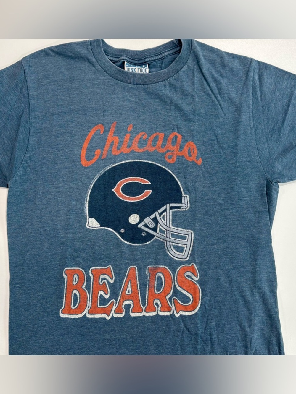 Chicago Bears Vintage Logo Tee in Heather Blue